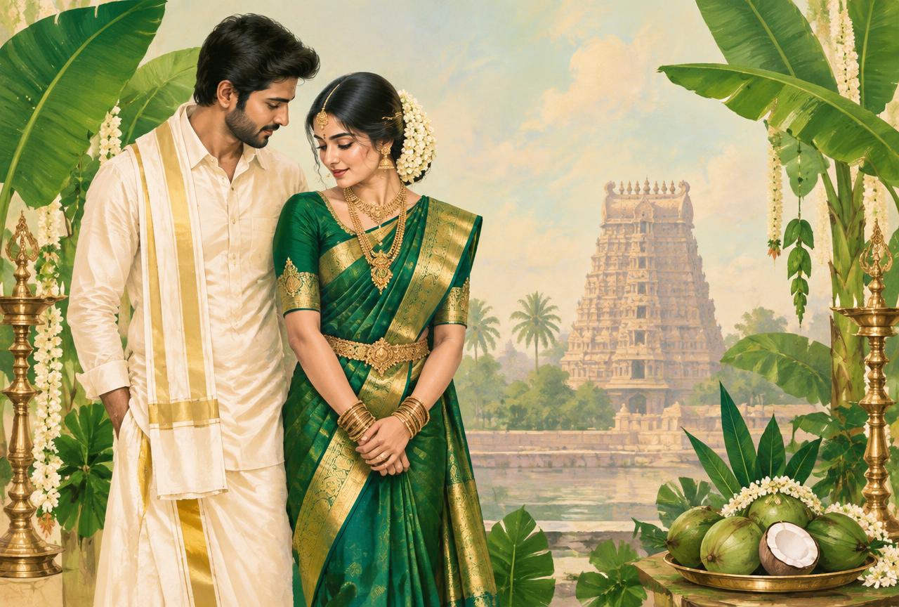 Emerald Bandhan — South Indian Indian wedding website theme