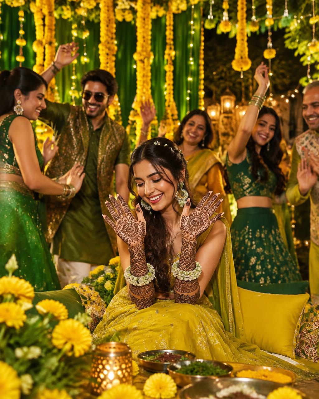 Mehendi Nights — Fun & Colourful Indian wedding website theme
