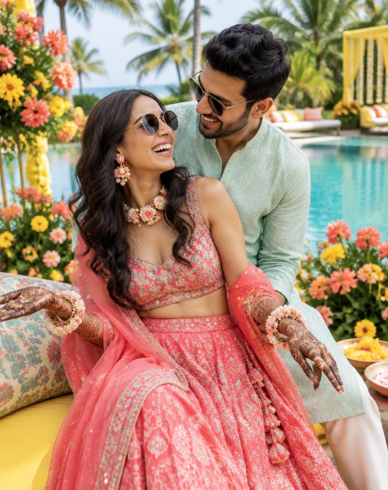 Poolside Pop — Colourful Destination Wedding Indian wedding website theme