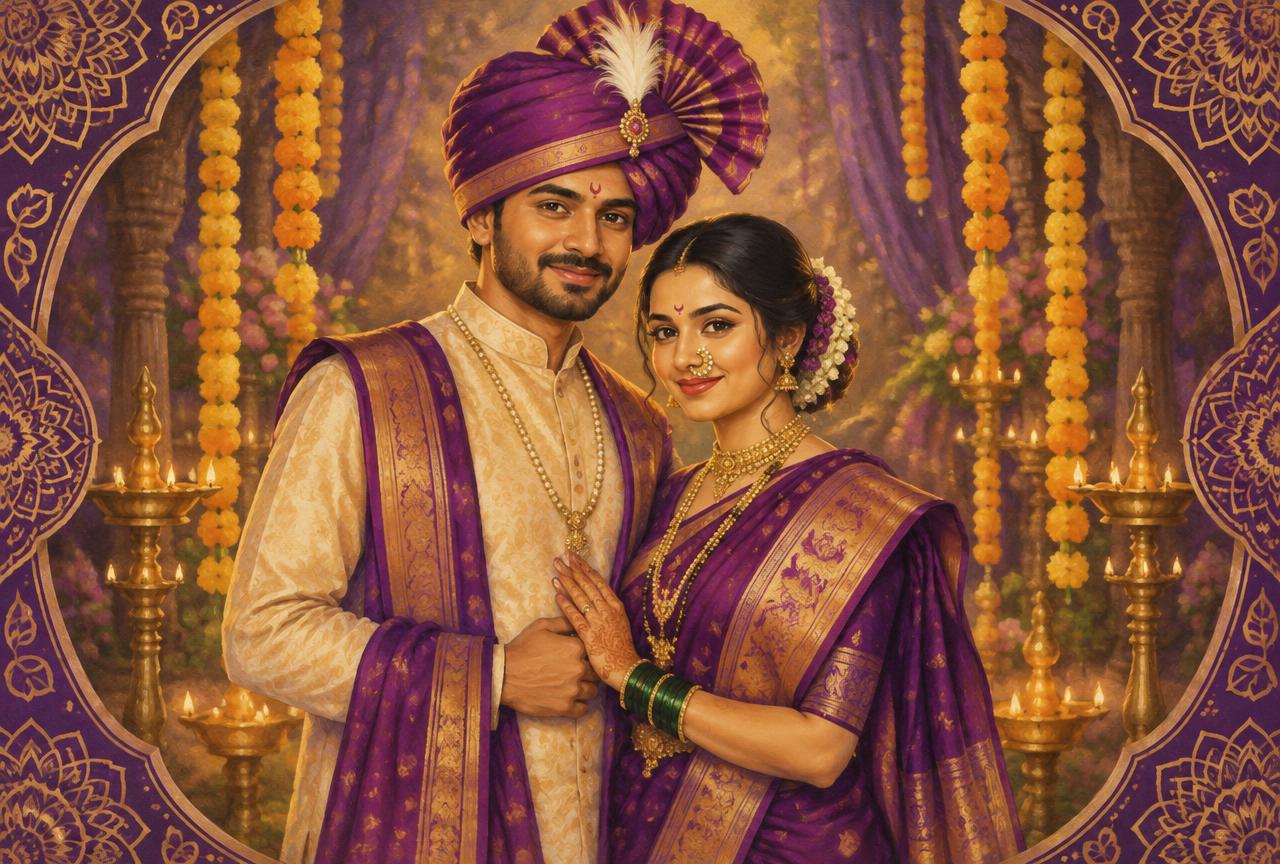 Royal Maharani — Traditional Marathi Indian wedding website theme